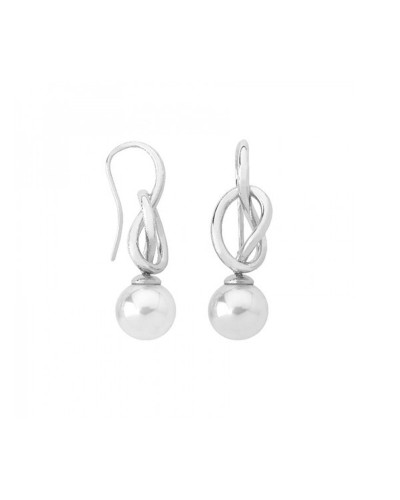 Majorica Boucles d'Oreilles Femme Perle Blanche Classique - Bijoux Élégants
