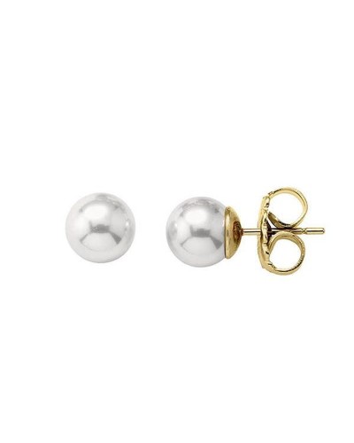 Majorica Pendientes Mujer Perla Blanca Clásica - Elegantes y Refinados

