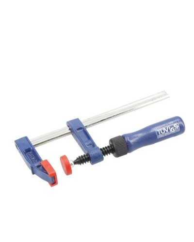 Sargento de Apriete Ferrestock 300x50mm, Herramienta Resistente para Trabajos de Madera y Sujeción
