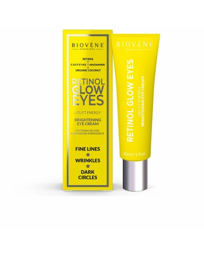 Anti-Veroudering Crème voor Ooggebied Biovène Retinol Glow Eyes 30 ml