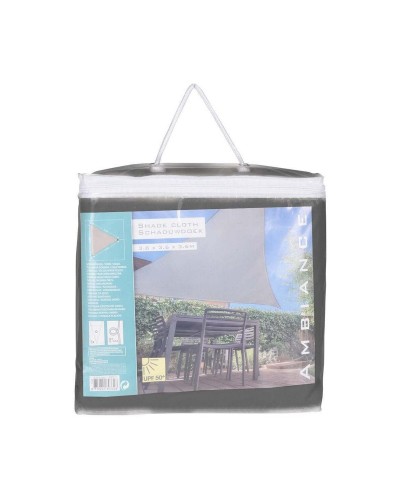 Voiles d'ombrage Pare-soleil Ambiance Gris Foncé, 3,6 x 3,6 m, Protection UV
