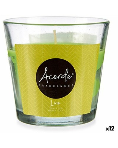 Velas Perfumadas Lirio Ciborg, Paquete de 12, Fragancia Floral Delicada para Ambientación
