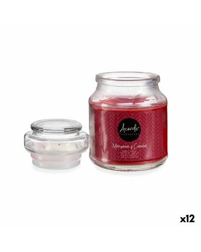 Vela Perfumada Manzana y Canela, 7 x 10 x 7 cm, Paquete de 12
