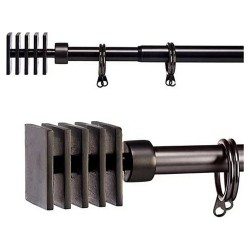 Extendable curtain rod: durable, adjustable, and modern for windows of all sizes.
