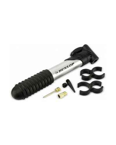 Dunlop Mini Portable Air Pump - Compact Black Bike/Car Inflator
