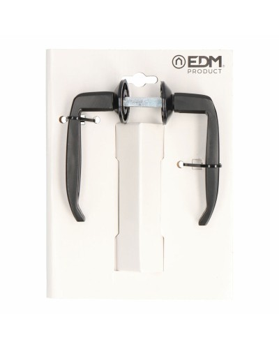 Manillas EDM 232 de Aluminio, Ø 38 mm, Juego de Manillas para Puertas
