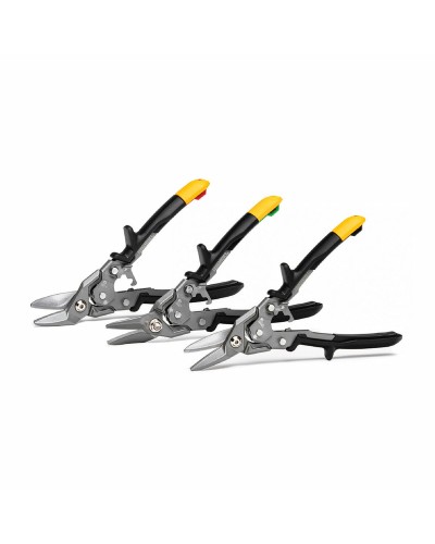 Toughbuilt Blechscheren, 3 Stück, Gerade, Links, Rechts
