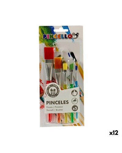 Mehrfarbiges Pinselset 12-teilig - Malen, Kunst, Zeichnen
