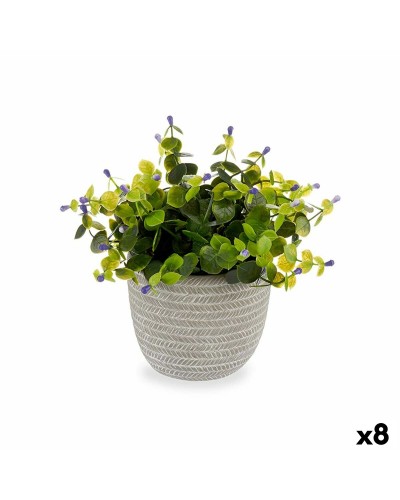 Dekorative Plastikpflanze Hibiskusblüte, 8er-Pack (21 x 20,6 x 21 cm)
