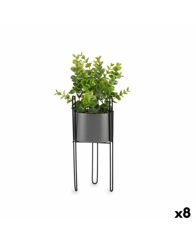 Decoratieve plant Eucalyptus Metaal Plastic 14 x 40 x 14 cm (8 Stuks)