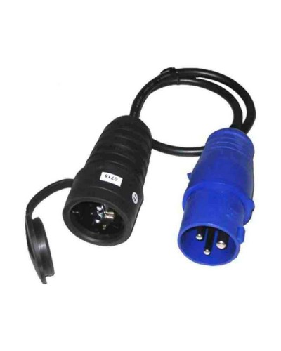 Schuko-Stecker EDM CETAC 16 A IP44 - Schwarz/Blau
