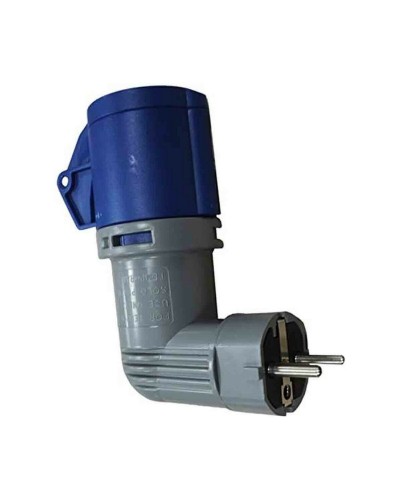 Adaptador Schuko Solera 16A (Azul Gris)
