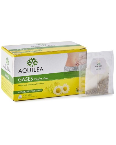 Aquilea Gases Infusion: 20 Sachets for Digestive Wellness

