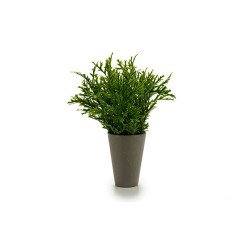 Grüner Topf aus Kunststoff 13x25cm | Robust und ideal für Zimmer- und Gartenpflanzen
