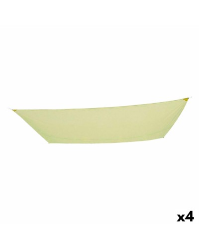 Dreieckige Sonnensegel Aktive Creme 300 x 400 cm - Sonnenschutz für Garten und Terrasse (4er-Pack)
