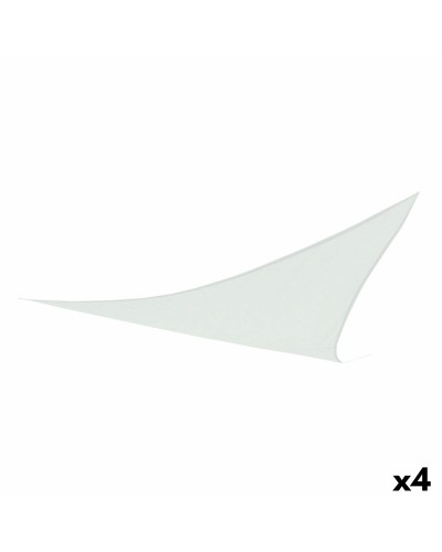 'Aktive Triangular Sun Sails 5m x 5m, 4 Units, White: UV Protection for Garden and Terrace'
