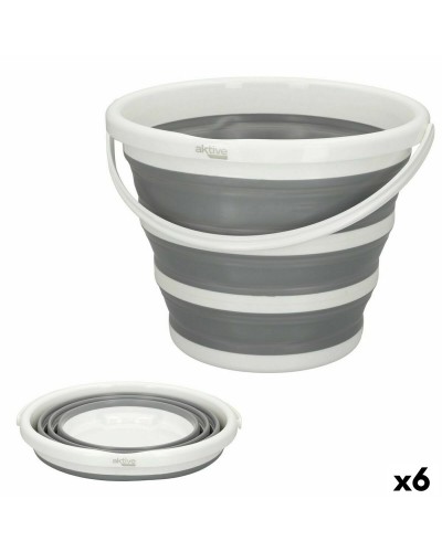 Aktive Cubo 10L Set 6 Piezas - Resistente Multiusos Limpieza & Jardín
