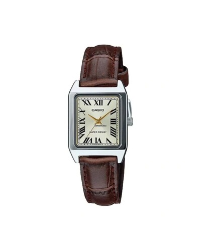 Casio LTP-V007L-9BUDF Damenuhr Leder Braun, Ø 22mm - Elegant
