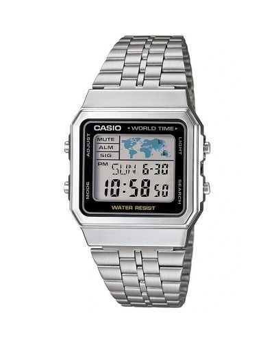 Unisexklocka Casio VINTAGE Svart Silvrig (Ø 34 mm)