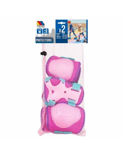 Moltó Protezioni Articolari Rosa - Set 6 Pezzi Taglia M - Sicurezza Bambini
