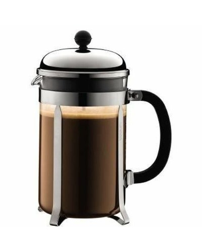 Cafetera de Émbolo Bodum Chambord Acero Inoxidable 1.5L - Café Perfecto
