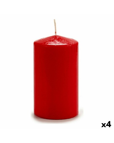 Velas Aromáticas Rojo (4x 9x15x9 cm), Set de 4
