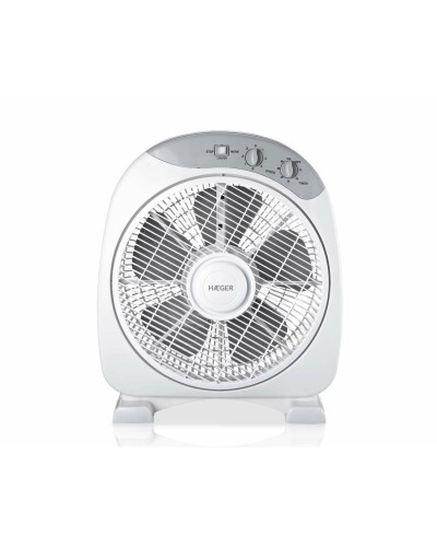 Haeger Ventilador de Pie Blanco Oscilante, 40 W, FF-012.004A

