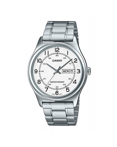 Casio EASY READER Argenté Ø38mm - Montre Homme Classique et Lisible
