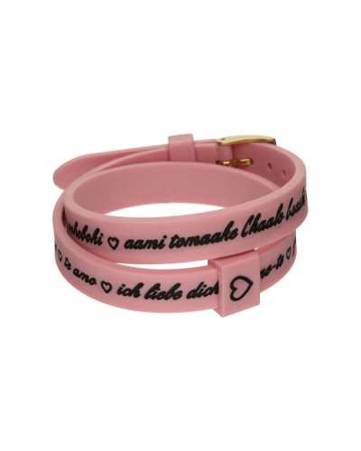Naisten rannekorut il mezzometro I LOVE YOU GOLD - BRACCIALE IN SILICONE/SILICONE BRACELET