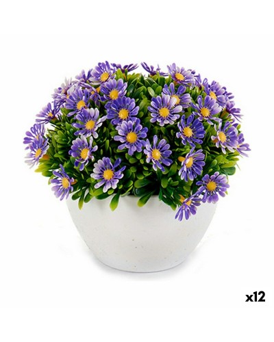 Realistische Margeriten-Dekopflanze | Kunststoff | 14x13x14 cm | 12er-Set
