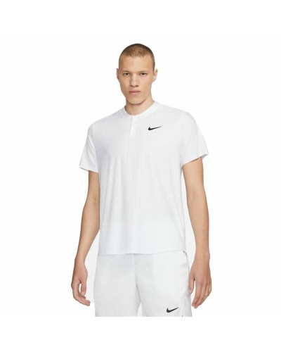 Nike Court Dri-FIT Advantage: Polo Tenis Hombre Blanca, Manga Corta
