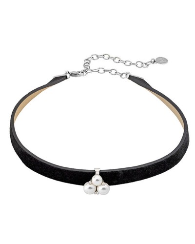 Majorica Damen Halskette Klassische Perlen - Silber 925 vergoldet
