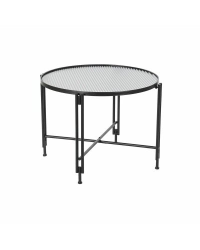 Mesa de Centro DKD Home Decor de Metal y Cristal 63x63 cm, Diseño Elegante y Moderno.
