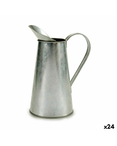 Kukkaruukku Kuvio Maitokannu Hopeinen Sinkki 17 x 21,5 x 11,3 cm (24 osaa)