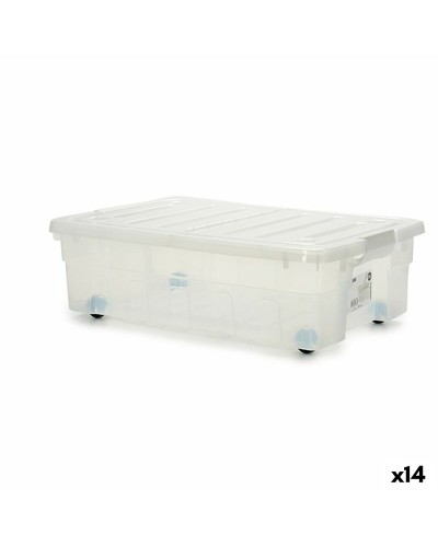 Stapelbox mit Rädern 30 L, 40 x 18 x 59,5 cm (14er-Set)
