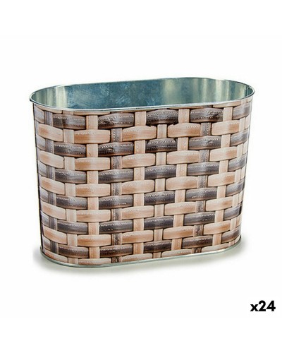 Kruka Avlång Metall vide 12,7 x 15 x 23,5 cm (24 antal)