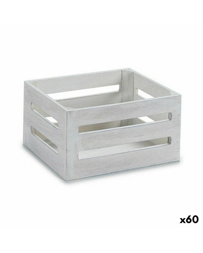 Caja Decorativa WOODenCASE Blanco 16 x 8 x 11 cm - Paquete de 60
