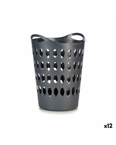 Tvättkorg Antracitgrå Plast 50 L 44 x 56 x 41 cm (12 antal)