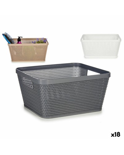 5 Liter Multipurpose Plastic Storage Basket (29.5 x 13 x 23 cm) - 18 Pack
