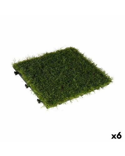 Lukittuva lattialaatta Ruoho Vihreä Muovinen 30 x 3,5 x 30 cm (6 osaa)