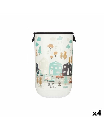 Panier à Linge pour Enfants Autoroute, 40L, 34x52,3x34cm (4 Unités)

