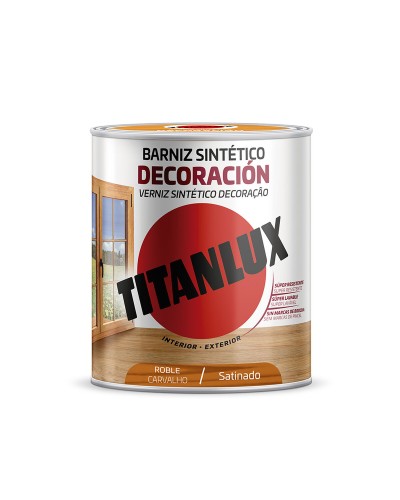 Esmalte sintético satinado Titanlux Roble 250 ml
