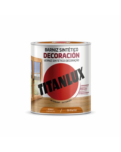 Titanlux Vernice Sintetica Luminoso Rovere 250 ml per Arredi e Superfici
