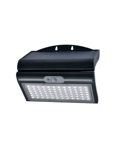 EDM Solar Wall Light with Motion Sensor - 6 W, 6500 K, Black
