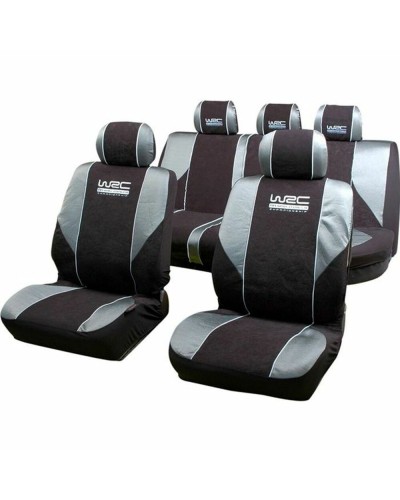 WRC Jeu de Housses de Siège Auto Noir/Gris - Universelles, Protection Sièges

