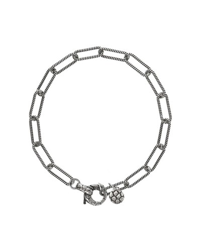 Albert M. Bracelet Homme Acier Inoxydable Maille Byzantine - Élégant & Résistant
