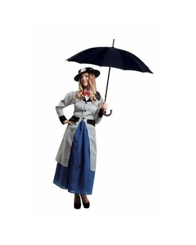 Maskeraddräkt vuxna My Other Me Mary Poppins 4 Delar Grå