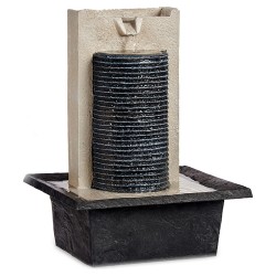 Fontaine en résine marron S3608823 - Décoration de jardin (24 x 38 x 29,5 cm)
