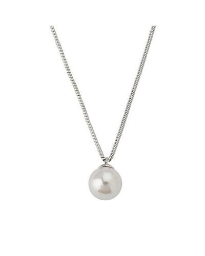 Majorica Collier Femme Perle Blanche 45cm - Bijou Élégant
