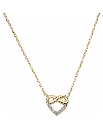 Amen Women's Necklace 925 Sterling Silver Rose Gold with Crystals - Elegant Jewel
